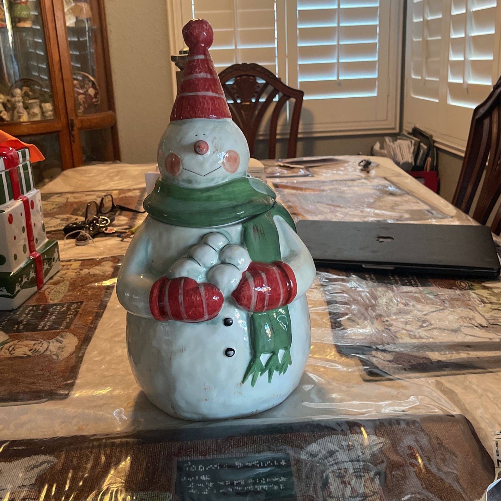 Snowmen Cookie Jar
