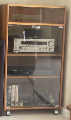 Entertainment Audio Equipment Storage Cabinet 