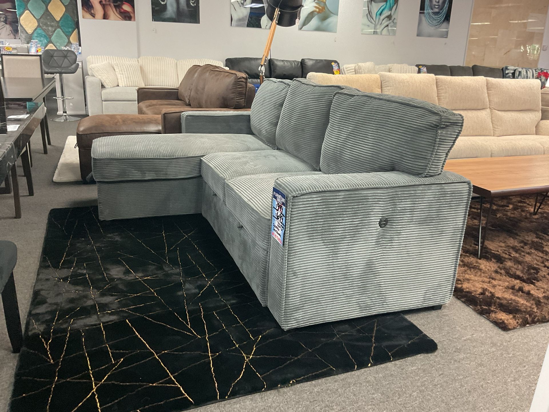 Huge Summer season sale now stunning sleeper sectional sofa 45% OFF (WE DELIVER)