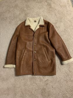 Men’s Sheepskin Shearling Coat size L