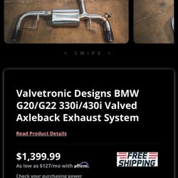 Valvetronic Designs BMW Exhaust