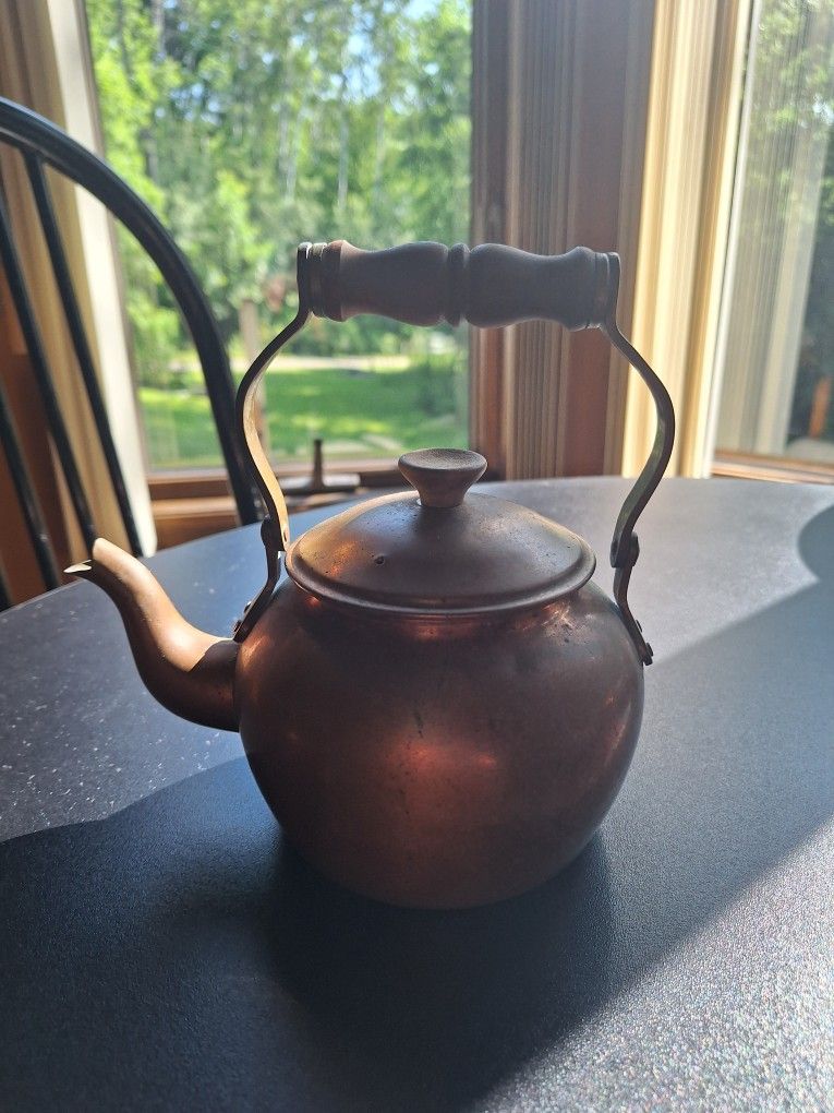 Old Copper Tea Kettle