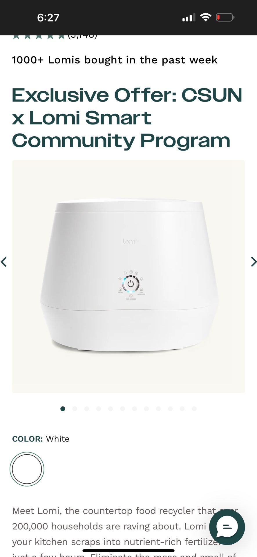Lomi Countertop Composter
