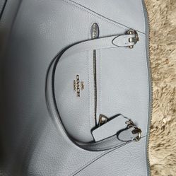 Coach Satchel Powder Blue Purse