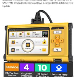 OBD2 Scanner Diagnostic Tool, Scanner for Car with 4 Systems (ABS SRS ECM TCM) and 5 Reset Services (Oil EPB SAS TPMS ETS), 5" HD Touchscreen and Upda