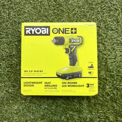 RYOBI ONE+ 18V Cordless 3/8 in. Drill/ Driver Kit with 1.5 Ah Battery and Charger