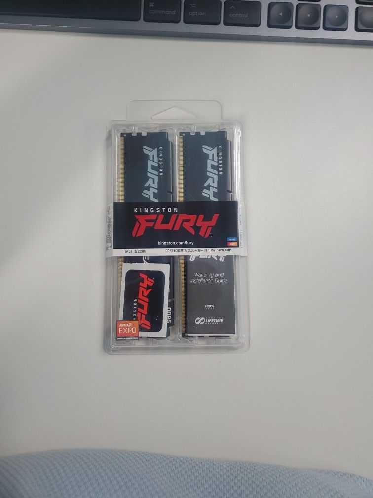 Kingston FURY Beast 64GB (2x32GB) DDR5 6000 CL36 AMD EXPO KF560C36BBEK2-64 BLACK