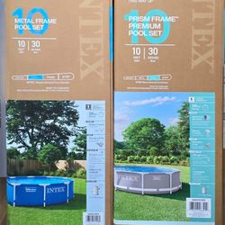 10ft x 30in Swimming Pool With Pump And Filter Included 
