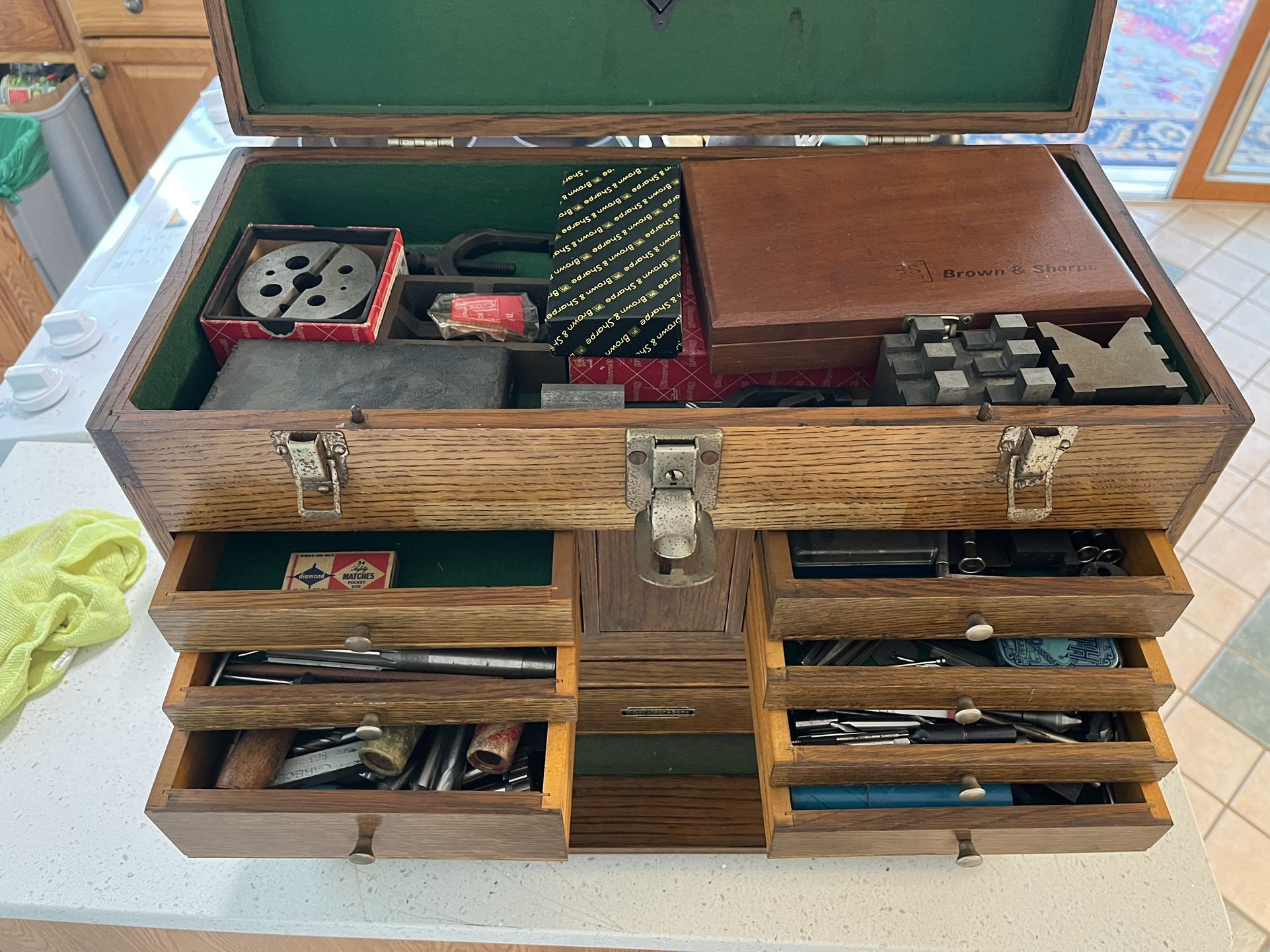 Gerstner 11-drawer Vintage Wood Tool Chest