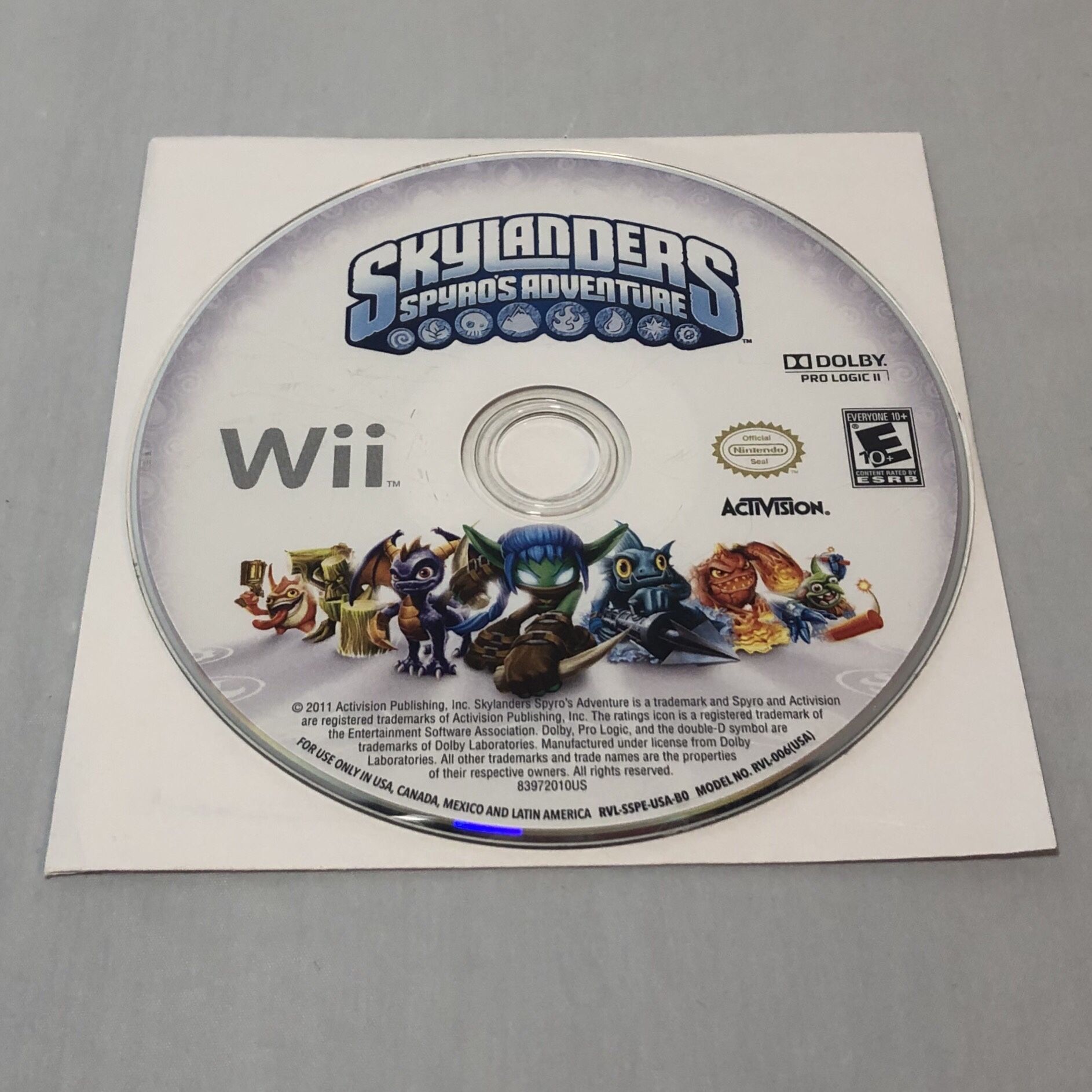 Skylanders Spyro's Adventure Wii
