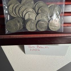 Lot of 30 Various Silver War Nickels