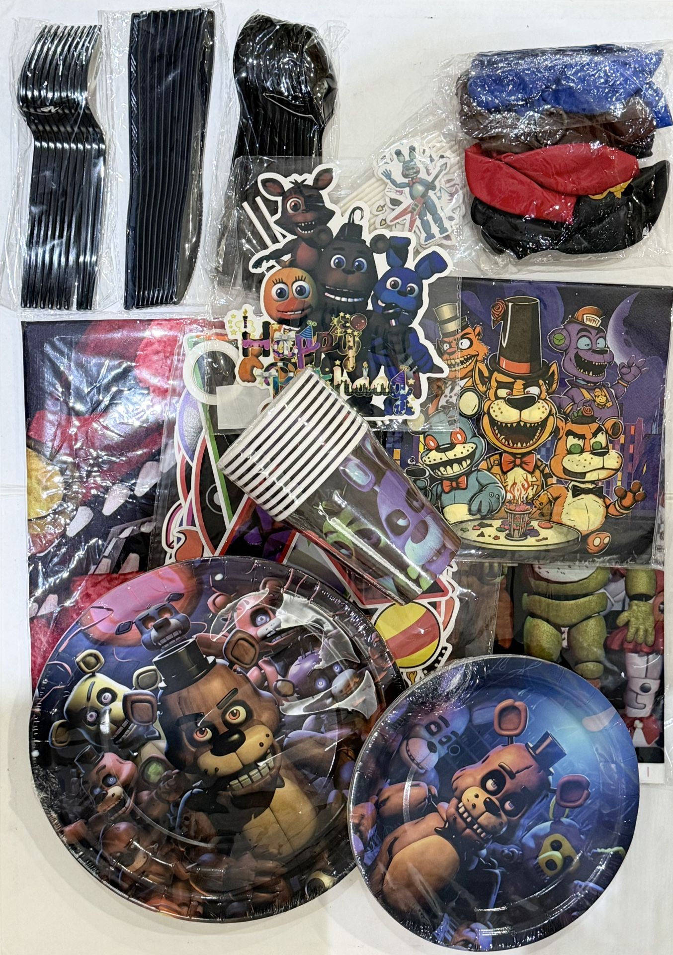 112pcs Nights at Freddys Party Supplies 