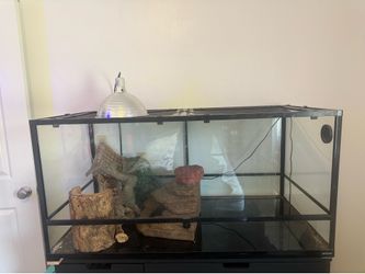120 Gallon (4x2x2) Front-Opening Reptile Enclosure – Complete Setup