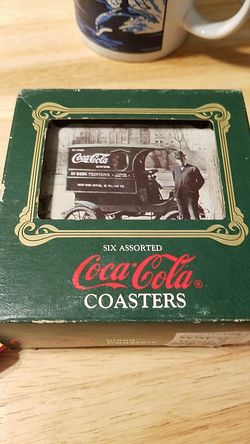 E1989 vintage coca-cola coasters