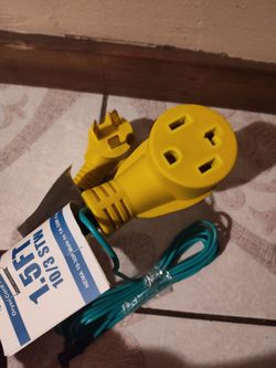 DEWENWILS 4 Prong to 3 Prong Dryer Plug Adapter, NEMA 10-30P Plug to 14-30R Receptacle, 4P Newer Dryer to 3P Older House,10AWG STW Dryer Connector Cor