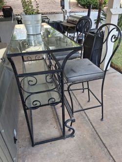 Wrought Iron Bar Set