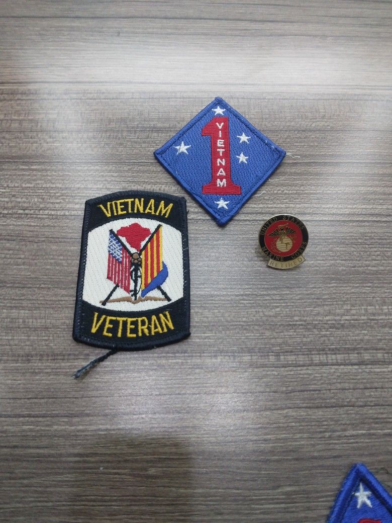 USMC MARINE CORPS 1ST MARINE DIVISION VIETNAM EMBROIDERED PATCH