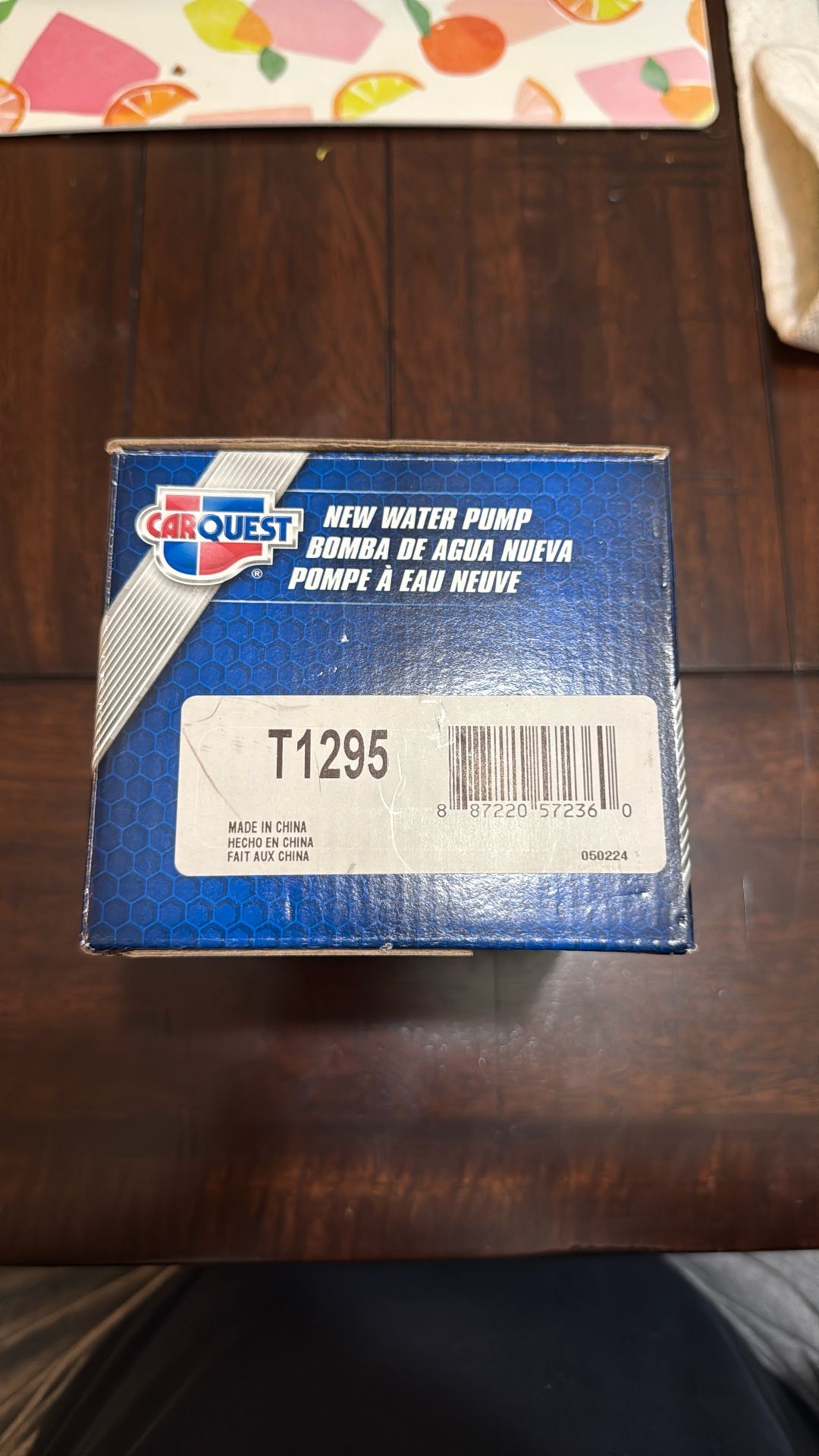 CarQuest T1295 Water Pump