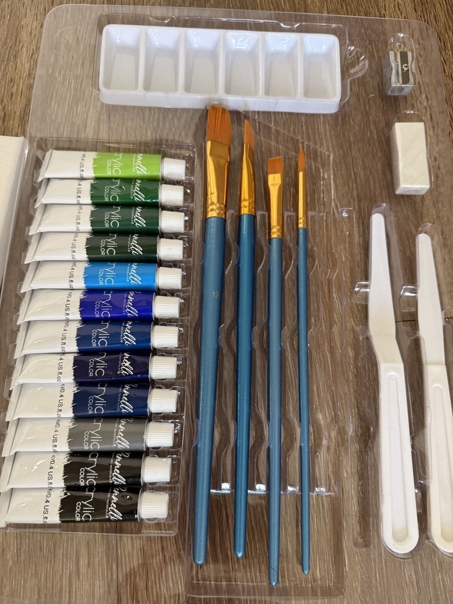 Acrylic paint And Brush Set