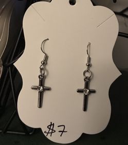 *Handmade* Cross Earrings