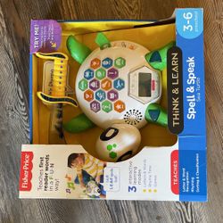NIB Fisher Price Think And learn Speak And Spell Sea Turtle 5.00 Porch Pickup