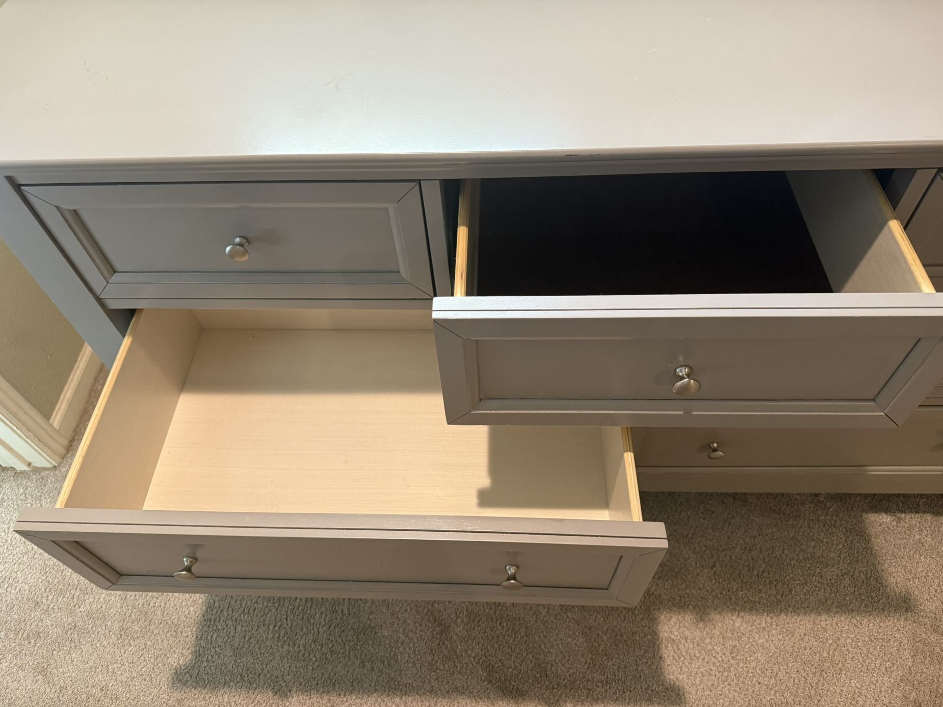 Beautiful Gray 8-Drawer Dresser from Macy’s Furniture