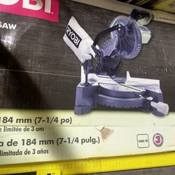 Ryobi Mitter Saw 7 1/4 Cord New 