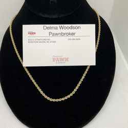 10KT Gold Rope Chain