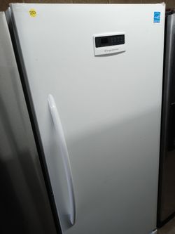 Frigidaire white upright freezer