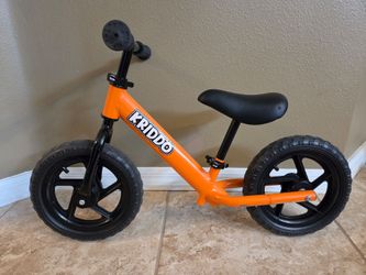 Great Used Condition Black and Orange Toddler Balance Bike