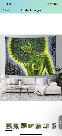 Marijuana Woman Tapestry