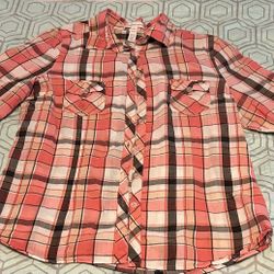 PNK PLD BTN-UP Dress Shirt