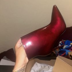 *Beautiful New Burgundy Heels Fashion Nova*