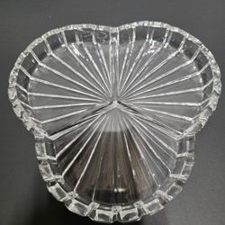Vintage Cut Glass Divided Relish Dish