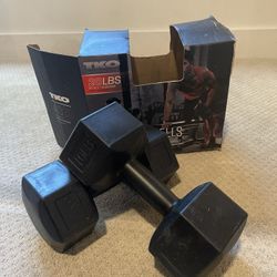 TKO hex dumbbells 10 lbs each