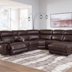 Gorgeous Italian Leather Sectional