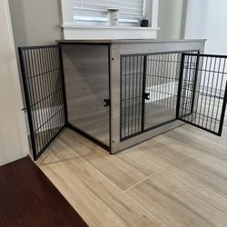 Large Dog Crate - Wooden Decorative