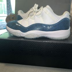 Jordan 11 Low Navy Blue Snakeskin