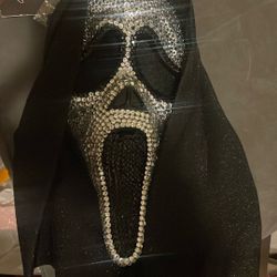 Ghost Face Bling Mask 