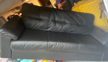 Black Leather Couch