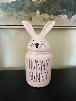 Pink Hunny Bunny canister