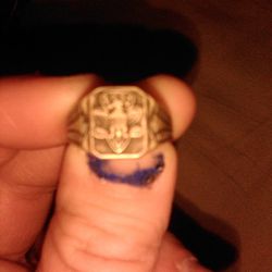 Sterling Silver 1950's Girl scout Ring