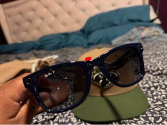 Rayban meta blue large