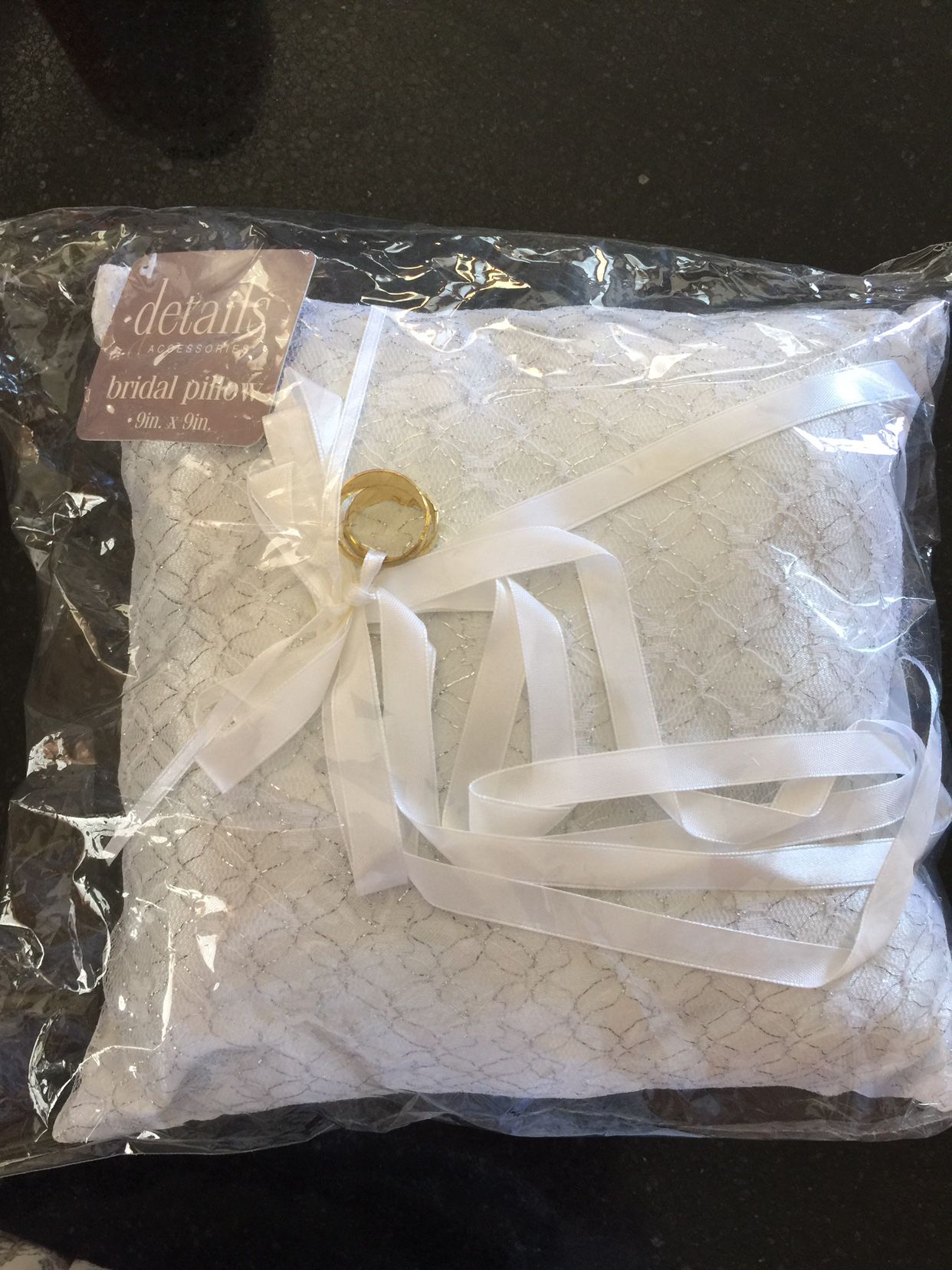 Bridal pillow ...  For Ring Bearer To Carry Wedding Rings To The Altar