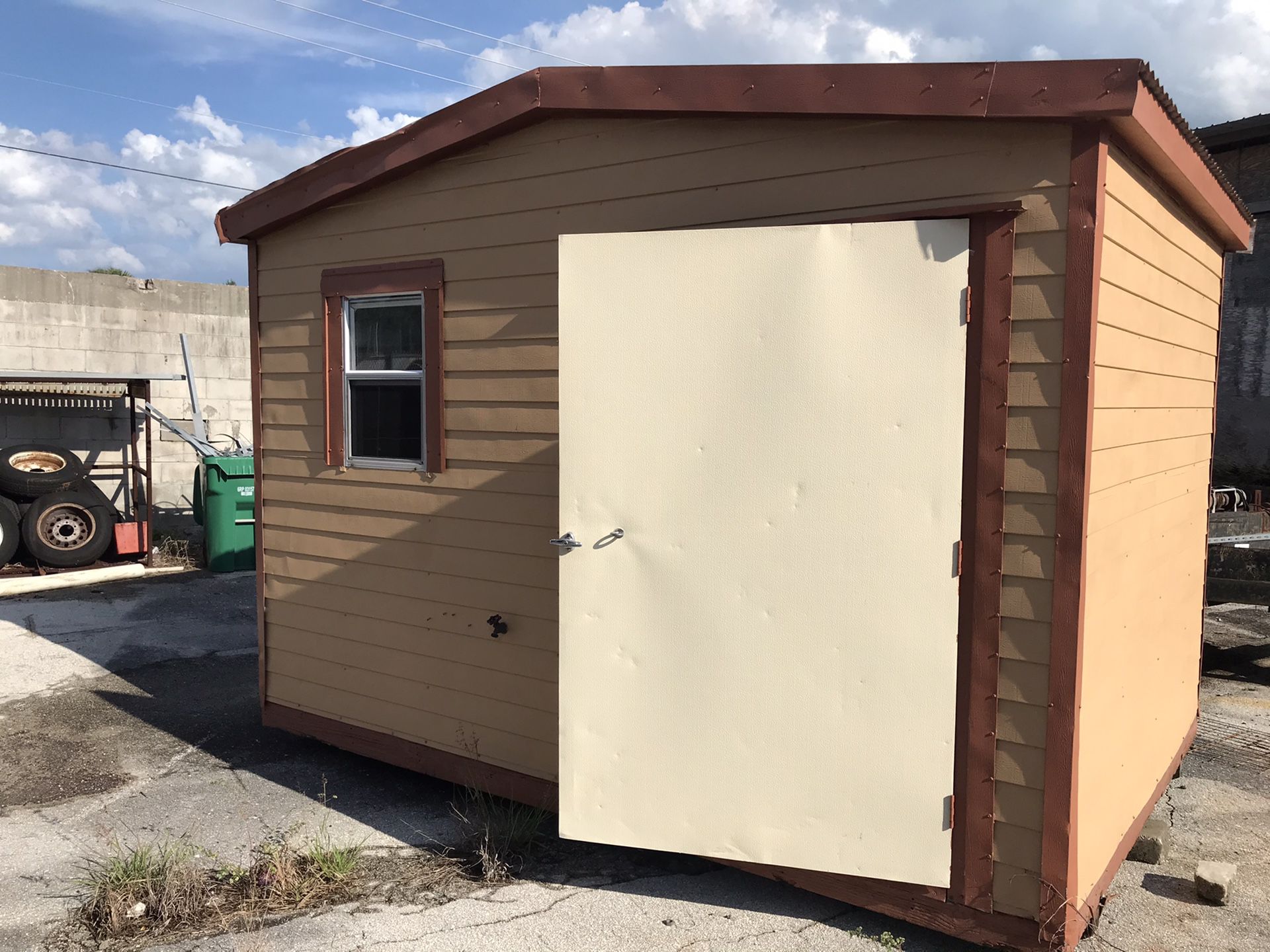 8x12 lark storage shed ! transportation and installation! included
