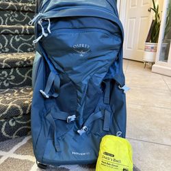 Fairview Wheeled Travel Pack 65L/27.5. With Duck’s Pack Rain Cover