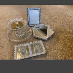 Decorative Mirror, Glass Display, Glass Candle Holders, Photo Frame