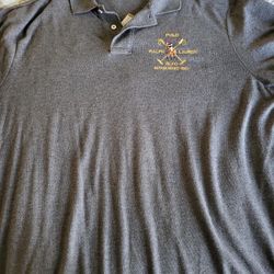 Polo Ralph Lauren Pony Head Grey Polo Shirt Size XL
