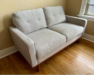 MOVING SALE—Small Midcentury Modern Loveseat