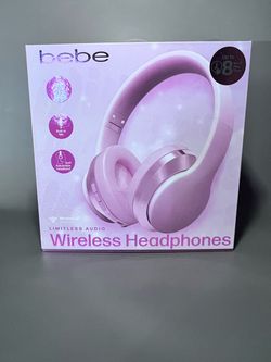 Bebe Wireless Bluetooth Headphones Pink